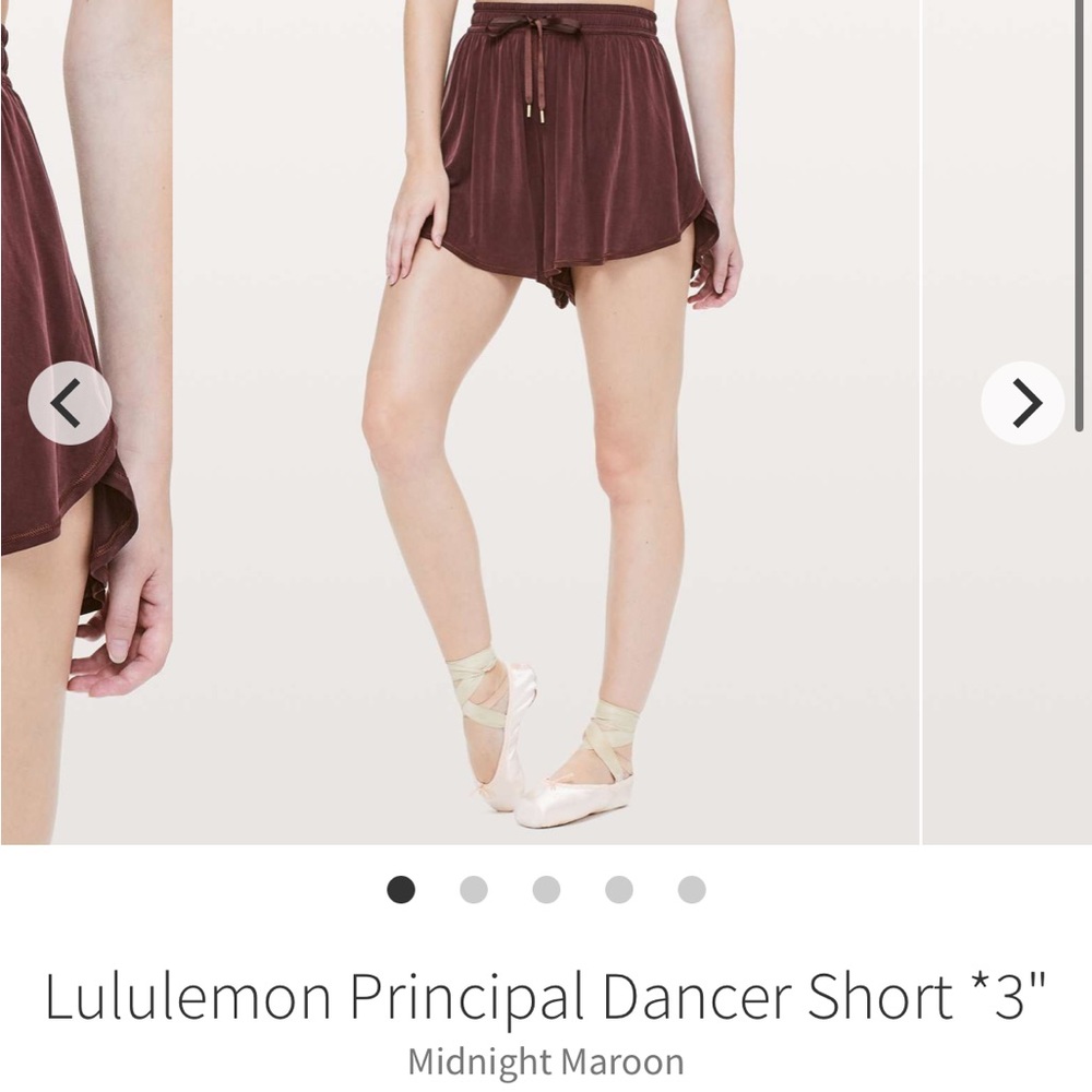 ISO Lululemon Principal Dancer shorts